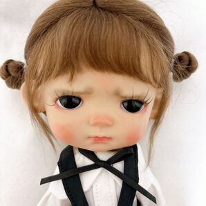 お家決まりました!【ウィッグ付き】タン肌不機嫌ちゃん niuniu dayuanbao qbaby風カスタムドール