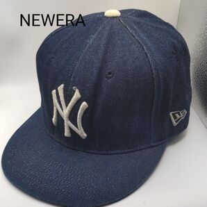◆465 NEWERA ニューヨークヤンキース デニム キャップ ニューエラ