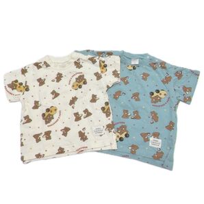 futafuta クマ柄Tシャツ 80サイズ 2枚セット
