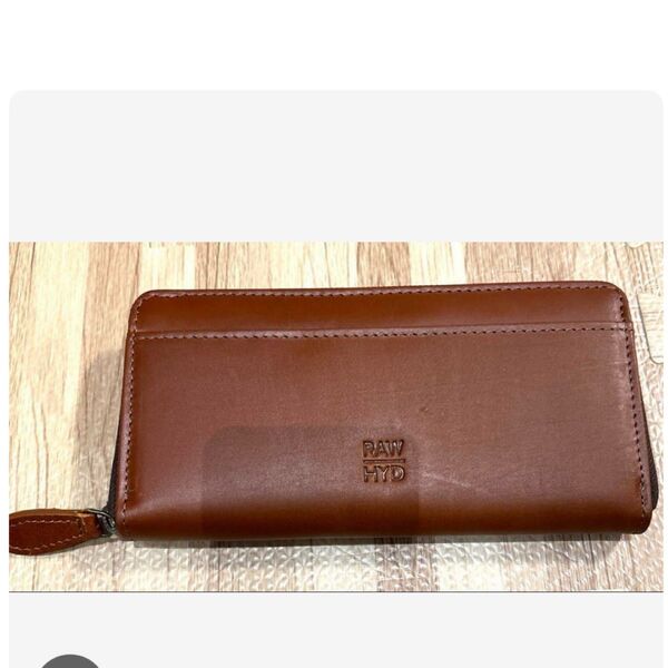 ブラウンレザー長財布 ブラウン 長財布 本革 牛革 メンズ レザー ロングウォレット ラウンドファスナー