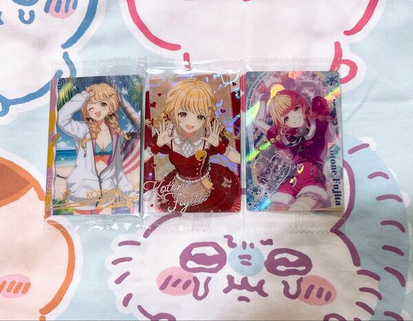 学園アイドルマスター 学マス ウエハース 2 SR 描き下ろし 藤田ことね 3種