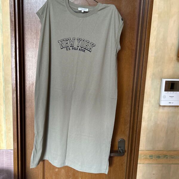 U.S. POLO ASSN. ロングTシャツ カーキ 3Lサイズ 試着のみ