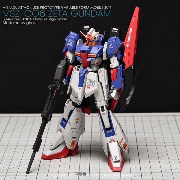 HGUC 1/144 MSZ-006 ゼータガンダム専用水転写式デカール