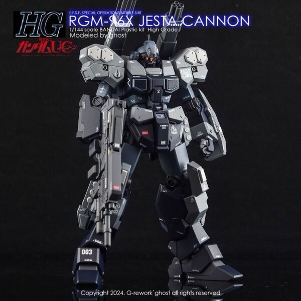 HGUC 1/144 RGM-96X ジェスタ・キャノン専用水転写式デカール