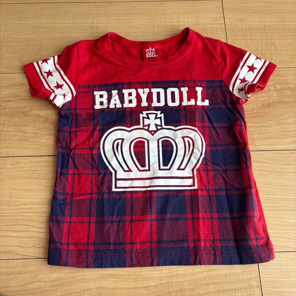 BABYDOLL チェック柄Tシャツ 110 ベビードール 半袖