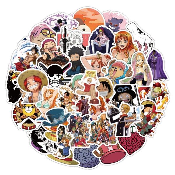 ワンピースステッカーセット 60枚 アニメ キャラクター グッズ シール