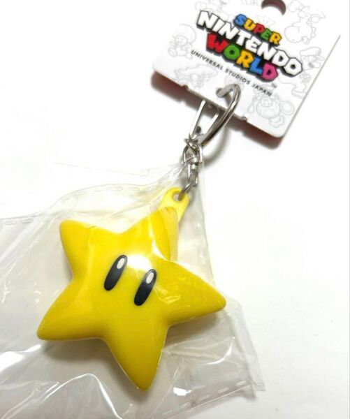 USJ限定 スーパースター 光る キーチェーン 新品 マリオ 新作 任天堂 アイテム キーホルダー ニンテンドー グッズ お土産