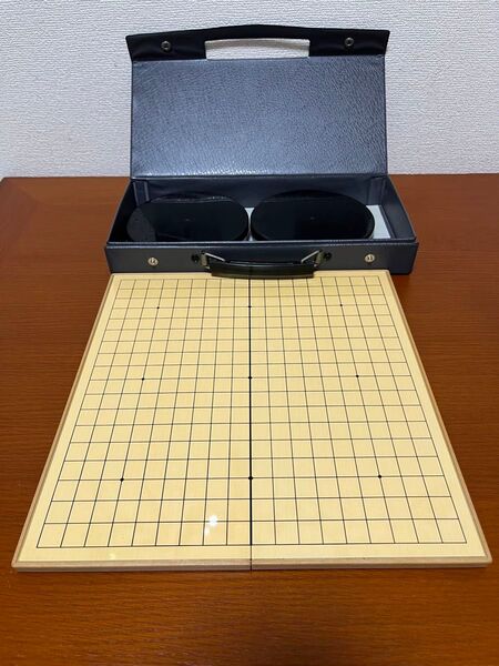 井上一郎製作所 囲碁盤 セット 折りたたみ 白 黒