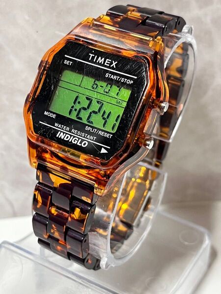TIMEX × BEAMS 別注 べっ甲 デジタル時計タイメックス ビームス 腕時計