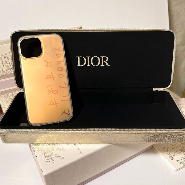 新品未使用 DIOR 最高級プレステージ ノベルティ 収納ケース BOX ポーチ ハードケース ゴールド & ブラック 208
