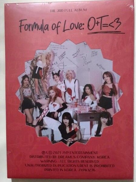 初期破れあり 新品未開封 TWICE formula of loveアルバム CD