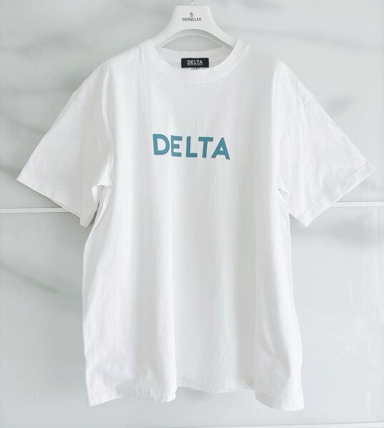 【DELTA】URBAN STANDARD デルタ ロゴプリント Tシャツ XLサイズ 白 ホワイト