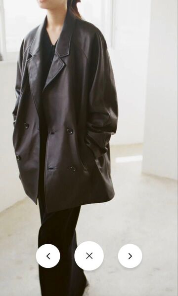 enof leather jacket size02 Black