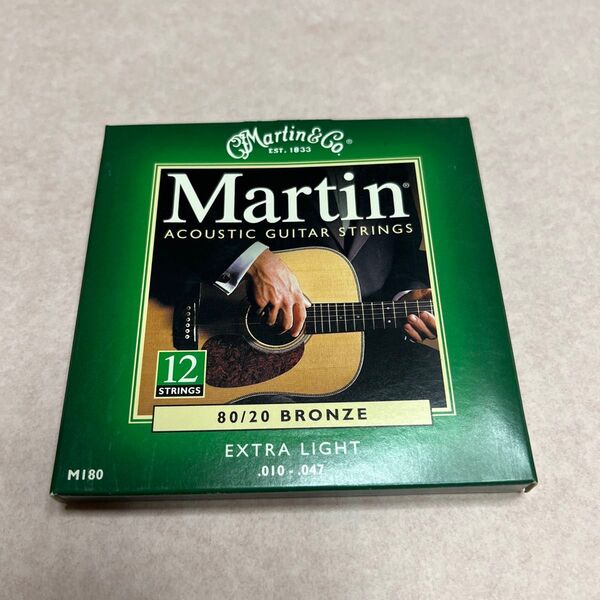 Martin アコースティックギター弦 (80/20 Bronze) M-180 Extra Light-12Strings