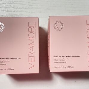 新品未開封 VERAMORE ベラモア ローズ & ティーツリー デイリー クレンジングパッド クレンジング 韓国 2個セット