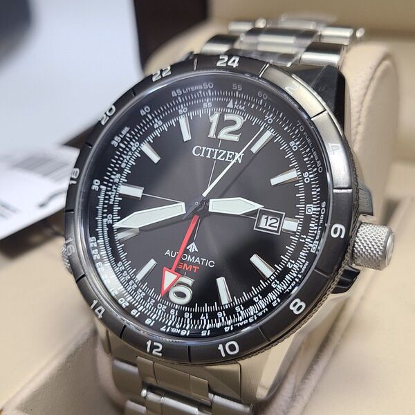 未使用品 CITIZEN シチズン PROMASTER プロマスター スカイシリーズ GMT NB6046-59E 自動巻き 時計