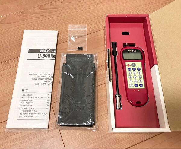 新品同様 GATES UNITTA ASIA ゲイツ・ユニッタ アジア 音波式ベルト張力計 U-508 付属品有 振動計