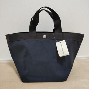 エルベシャプリエ トートバッグ ネイビー×モカ 新品・未使用