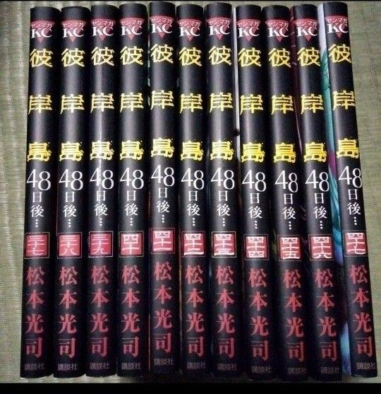 彼岸島 48日後・・・ 後半巻 37巻〜47巻 後半巻 11冊セット 松本光司 ヤングマガジン