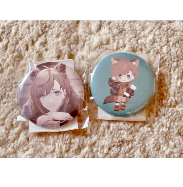 【新品未使用】にじさんじ DMM くじ 叶 缶バッジ2点
