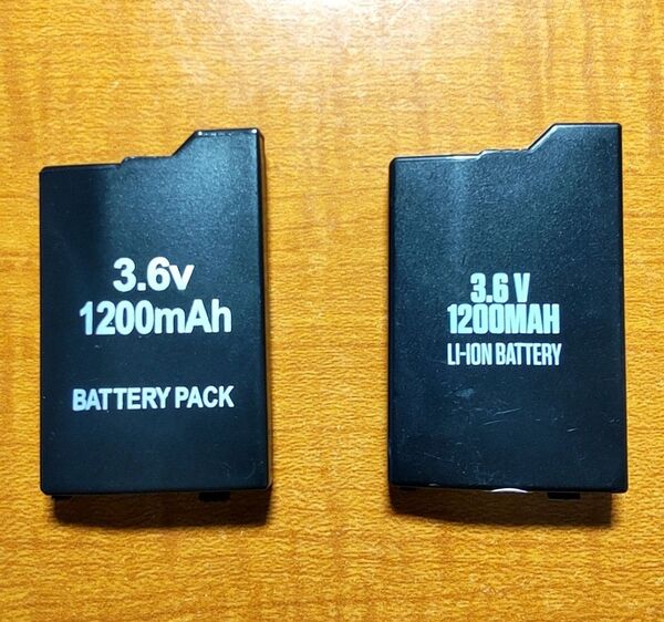 PSE認証 比較的美品 2個セット バッテリー PSP20003000 膨張なし