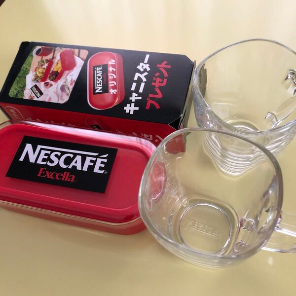 ネスカフェ エクセラ キャニスター1個 グラス2個セット