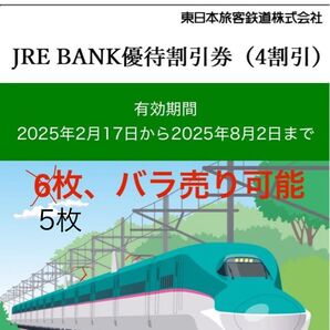 JRE BANK割引優待券 fovXXXさん専用