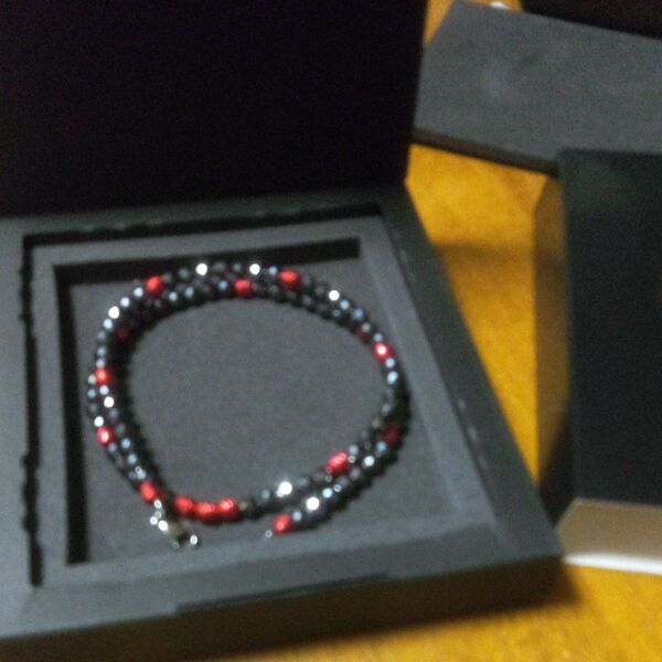 BANDEL Galaxy Healthcare Model-A Black×Red バンデル 磁気ネックレス 菊池涼介モデル