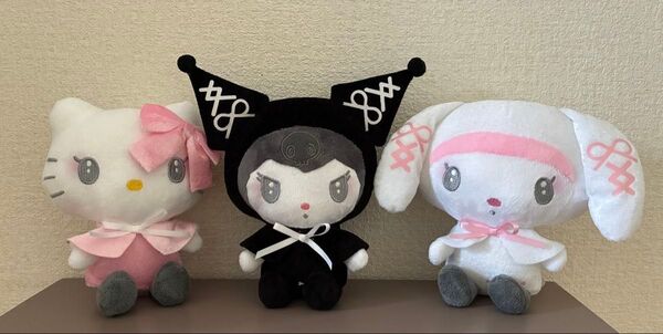 サンリオキャラクターズ 月夜のドール ハローキティ マイメロ クロミ ぬいぐるみ 全3種