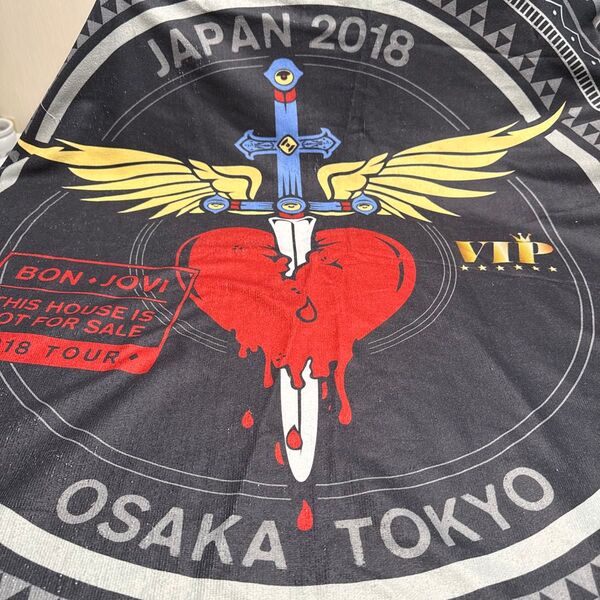 BON JOVI ボンジョビ VIP グッズ ビッグ ラウンド タオル