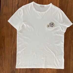 MONCLER Tシャツ ダブルロゴ ホワイト