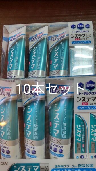 歯みがき粉 10本セット システマEX 143g×6本 30g×4本 ライオン コストコ