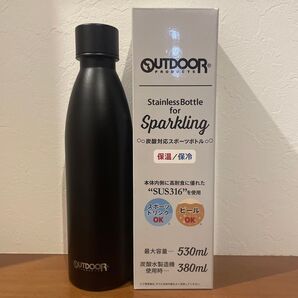 アウトドアプロダクツ 炭酸対応 スポーツボトル 530ml ブラック 未使用