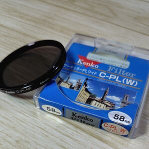 ケンコー 薄枠ワイド 円偏光フィルター 58mm Kenko レンズフィルター C-PL