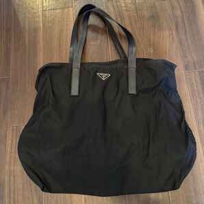 PRADA プラダ ナイロン トートバッグ ブラック レザー