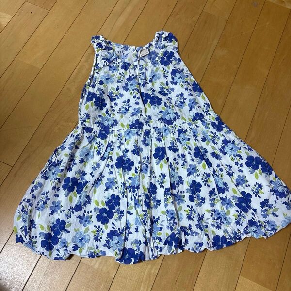 プティマイン 花柄 バルーンワンピース