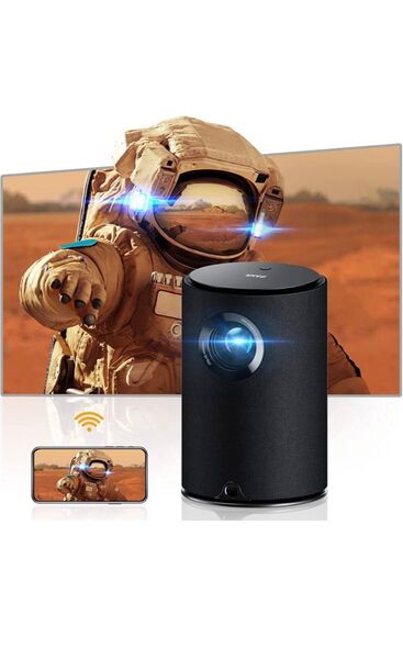 プロジェクター小型 projector /WiFi/電動フォーカ(中古美品)