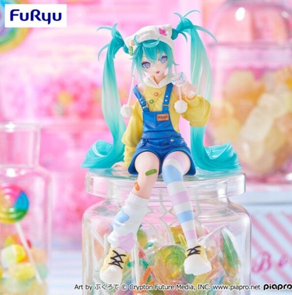 【未開封保存】初音ミク ぬーどるストッパー フィギュア ロリポップ (中身だけ発送)