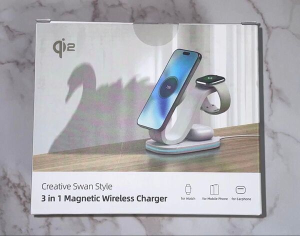 ワイヤレス充電器 3 in 1 Mag-Safe式 アップルウォッチ充電器