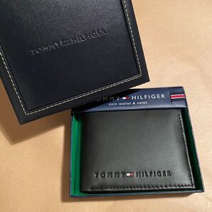 トミー 折り財布 ミニ財布 二つ折り財布 コインケース 小銭入れ ブラック