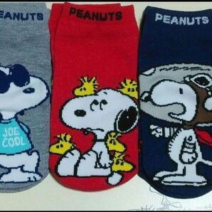 スヌーピー SNOOPY キャラクターソックス 5足セット 23-25cm