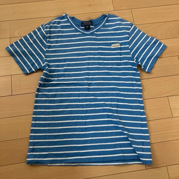 POLO RALPH LAUREN ボーダー柄VネックTシャツ