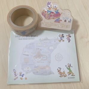 メモ付きクリップ アラビアンコースト マスキングテープ パークマップ ディズニーリゾート