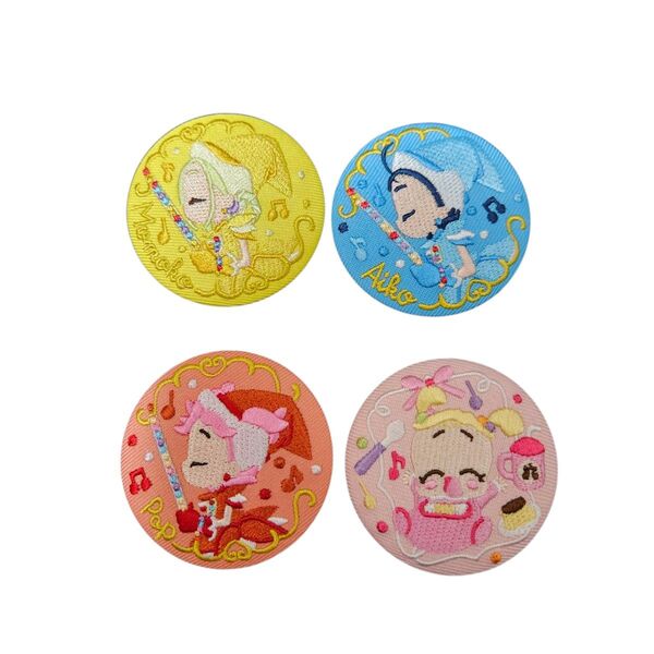おジャ魔女どれみ 刺繍缶バッジ付き ビスケット 4種類