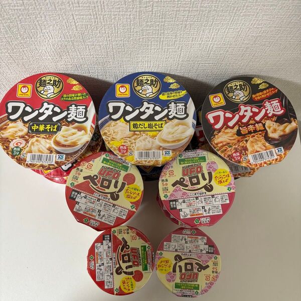カップ麺 まとめ売り マルちゃんワンタン麺・日清やきそばUFOペロリ15個セット
