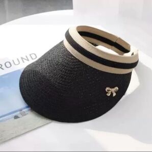 サンバイザー 麦わら帽子 ゴルフ 旅行アウトドア 日焼け防止 日よけ つば広
