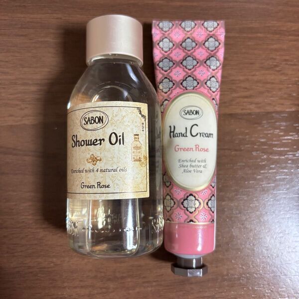 サボン シャワーオイル ハンドクリーム グリーンローズセット