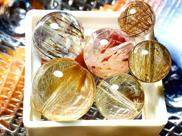 ルチルクォーツ色々セット 粒まとめ売り