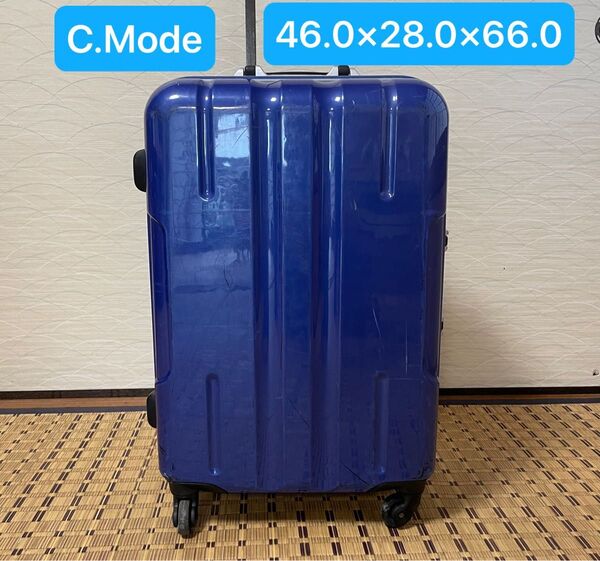 スーツケース C. Mode 青 TSA 鍵2本付 キャリーケース トラベルバッグ 旅行
