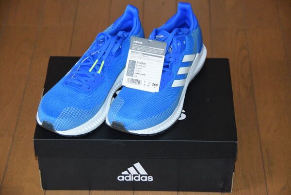adidas アディダス ソーラーブレイズ 26cm ブルー/ホワイト ランニングシューズ新品